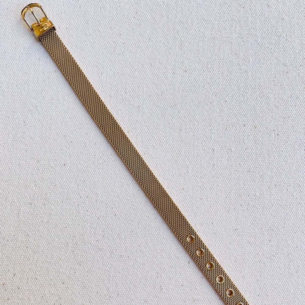*Mesh Bracelet Band* Retired KEEP COLLECTIVE Buckle Clasp Gold DISPLAY